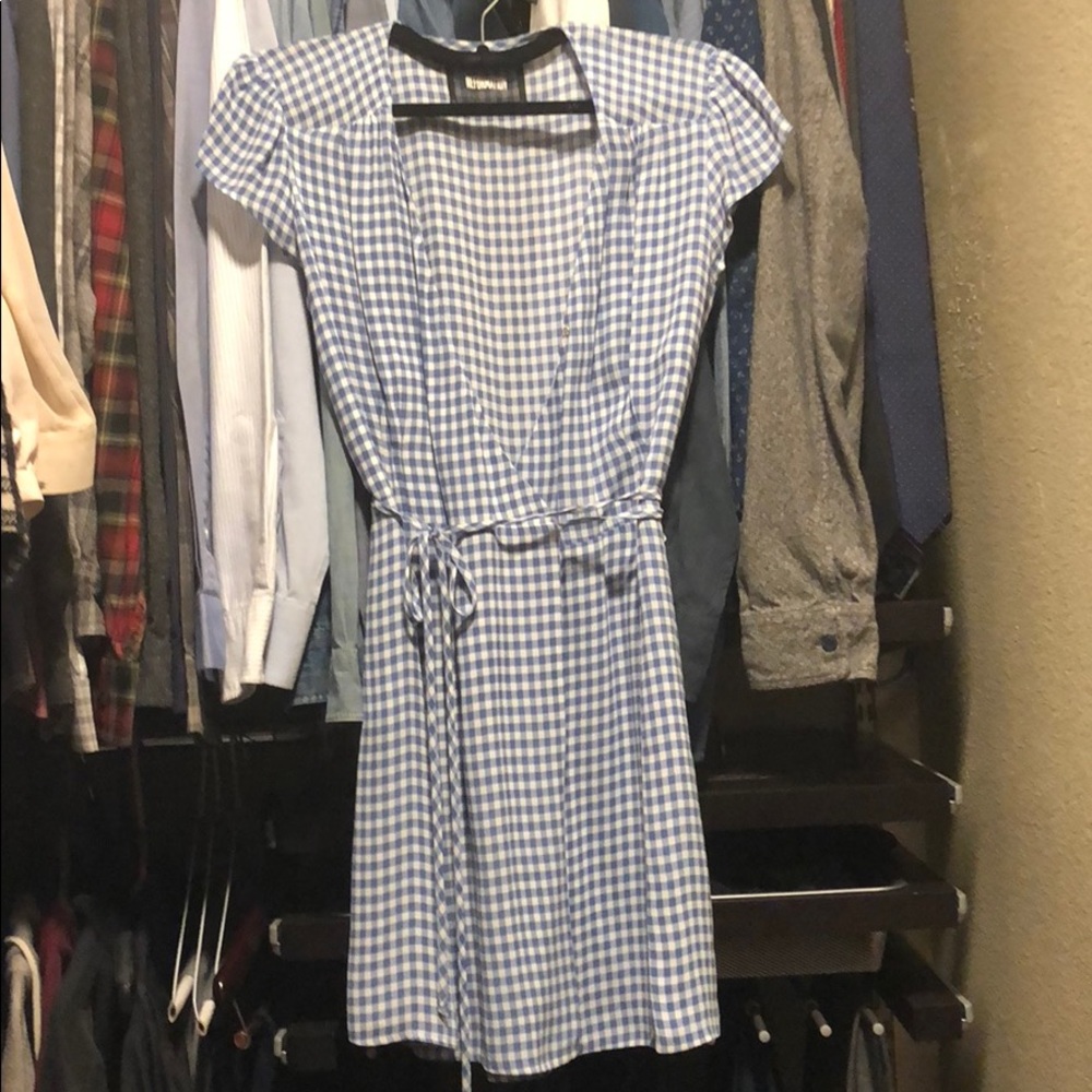 Reformation Oyster Dress in Skyline color